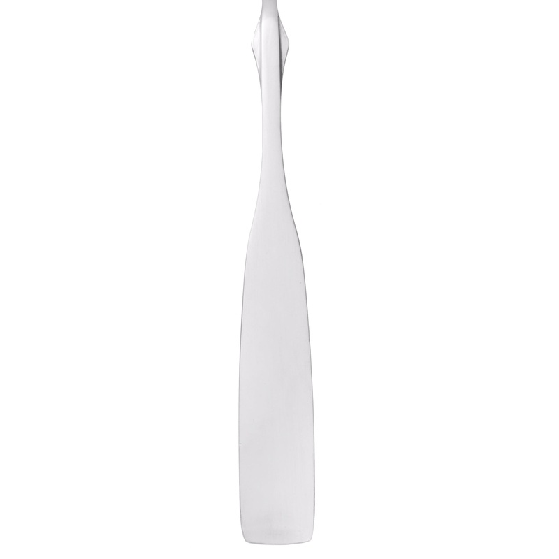 Acopa Delmont 7 3/8″ 18/0 Stainless Steel Medium Weight Dinner / Dessert Spoon – 12/Pack