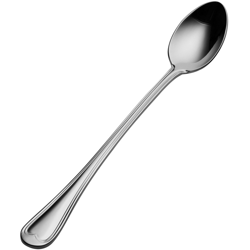Bon Chef S602 Victoria 7 3/8″ 18/10 Stainless Steel Iced Tea Spoon – 12/Pack
