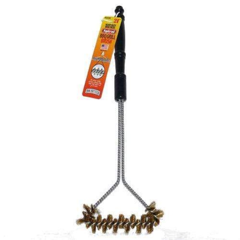 Brushtech 21in Spiral Wide Faced BBQ Grill Brush