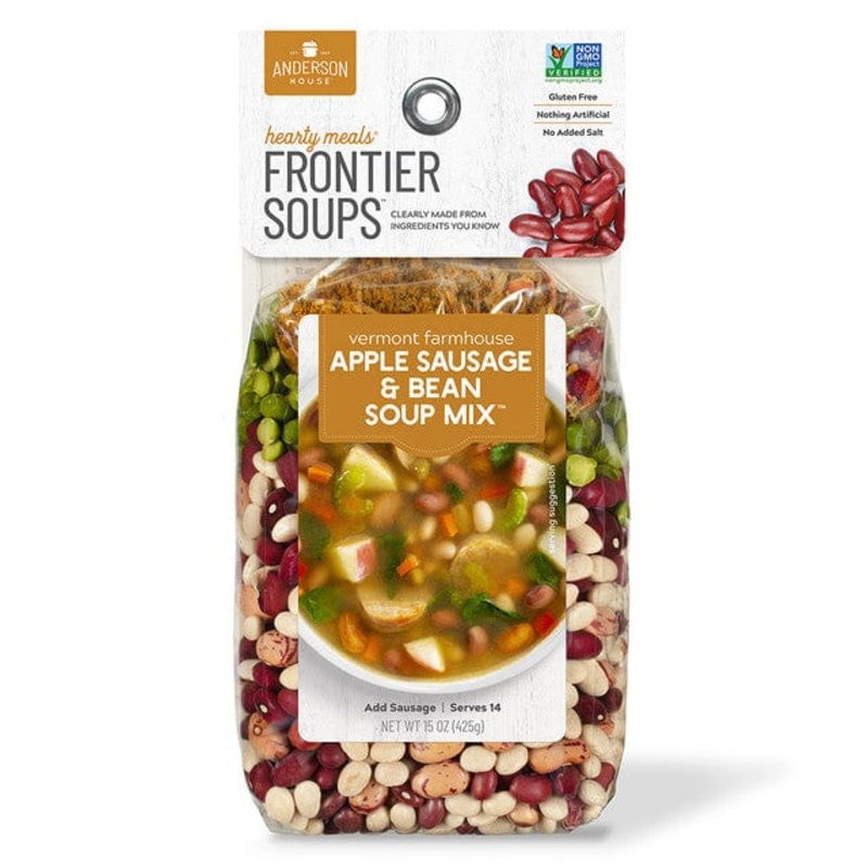 Frontier Soups Vermont Farmhouse Apple Sausage & Bean Soup Mix 15 oz