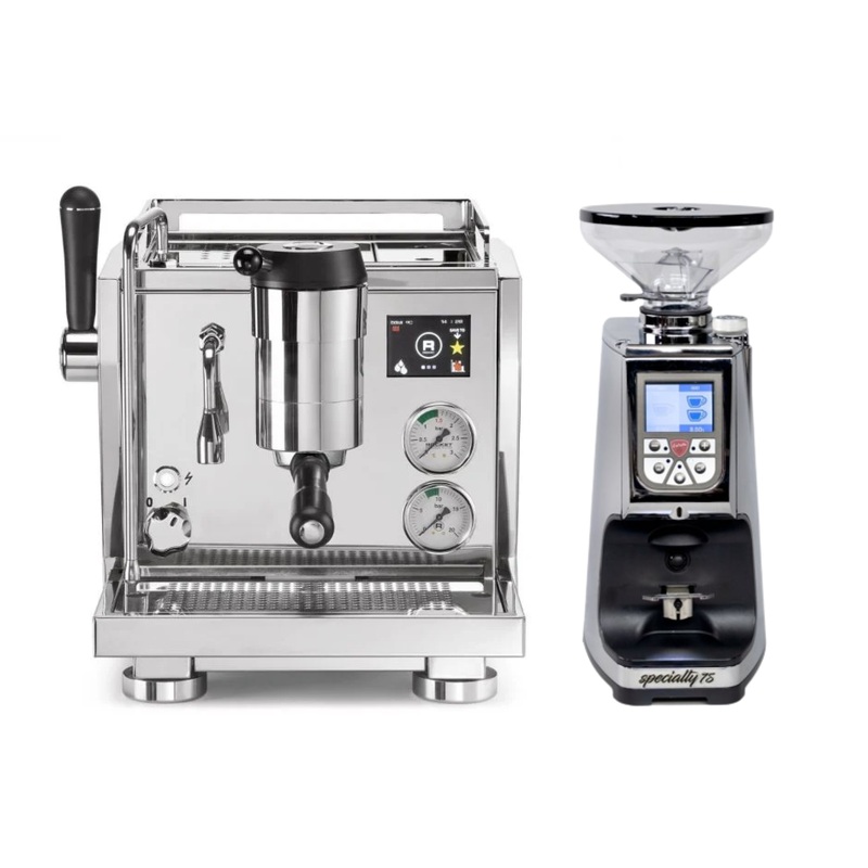 Rocket Espresso R Nine One and Eureka Atom 75 Grinder Bundle