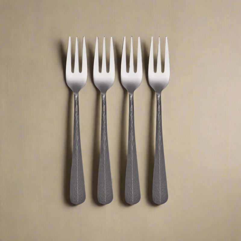 Sable Black Set of 4 Appetizer Forks