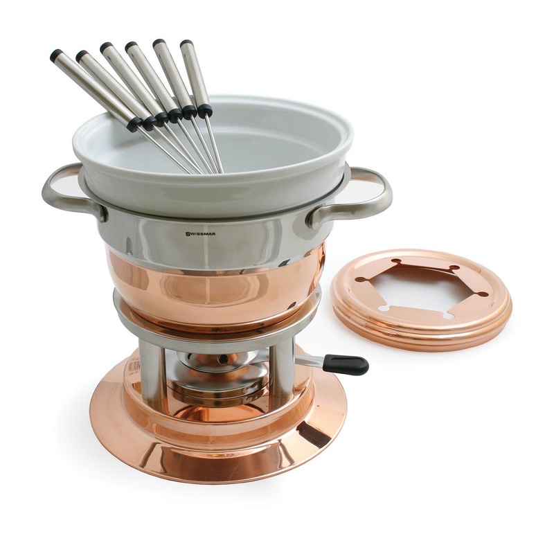 Swissmar Lausanne 11 Piece Copper Fondue Set
