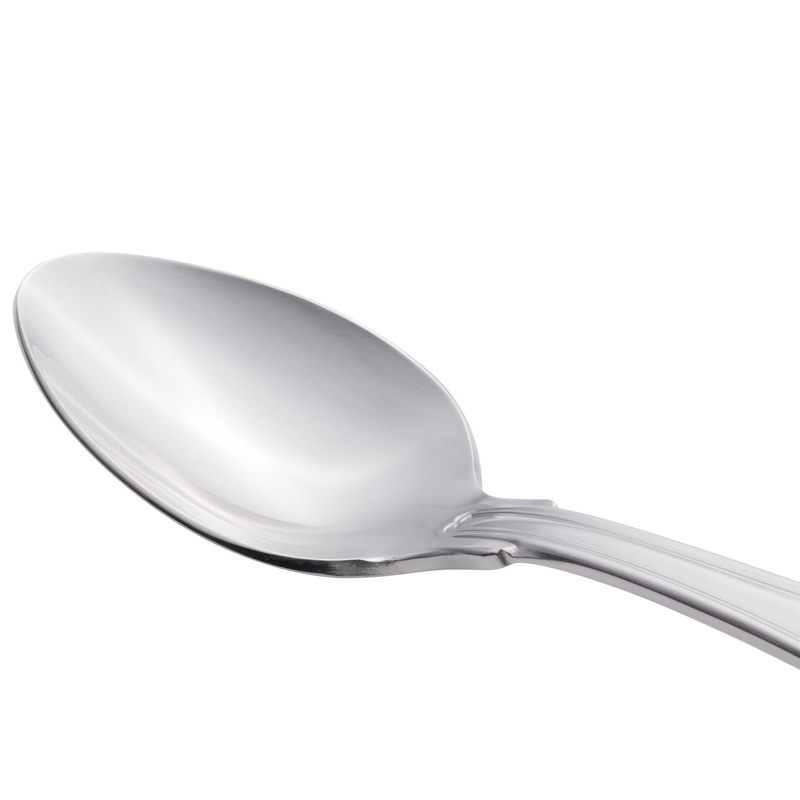 World Tableware 244 002 Kings 7 1/4″ 18/0 Stainless Steel Heavy Weight Dessert Spoon – 12/Pack