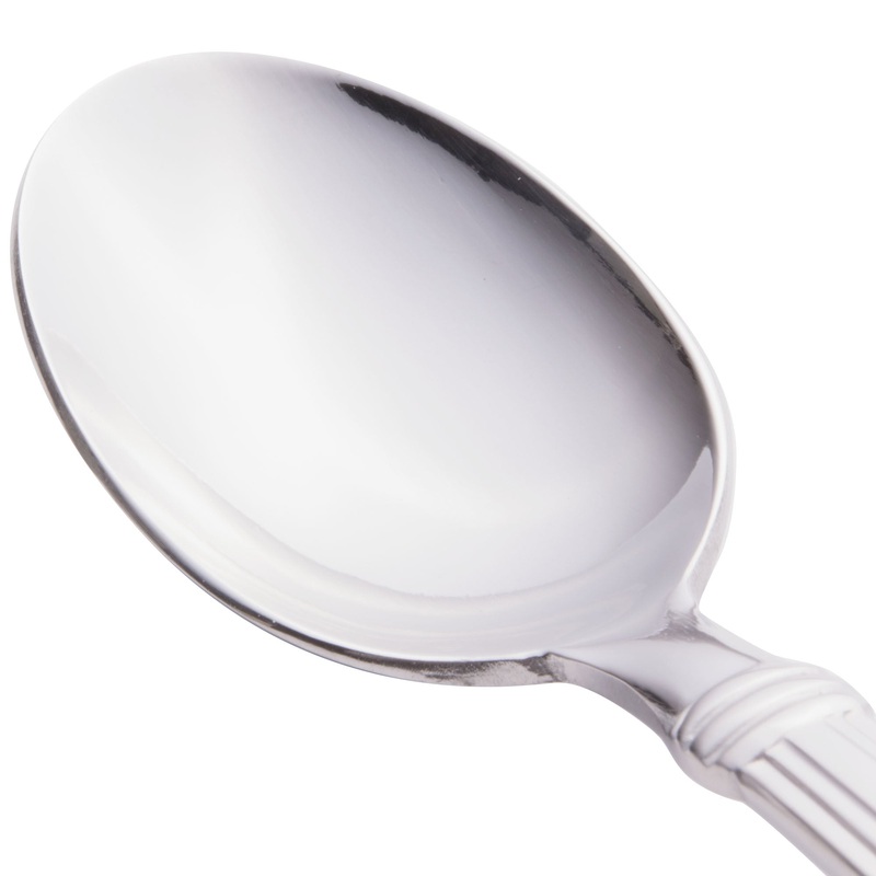 World Tableware 977 021 Slate 7 7/8″ 18/0 Stainless Steel Heavy Weight Iced Tea Spoon – 12/Pack