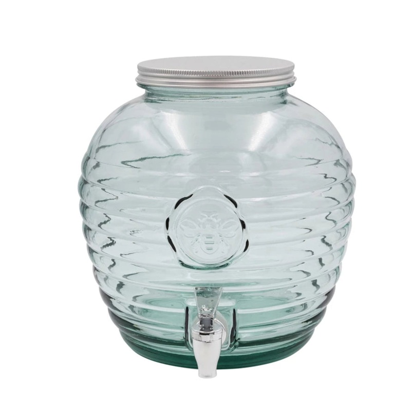 Glass Bee Beverage Dispenser
