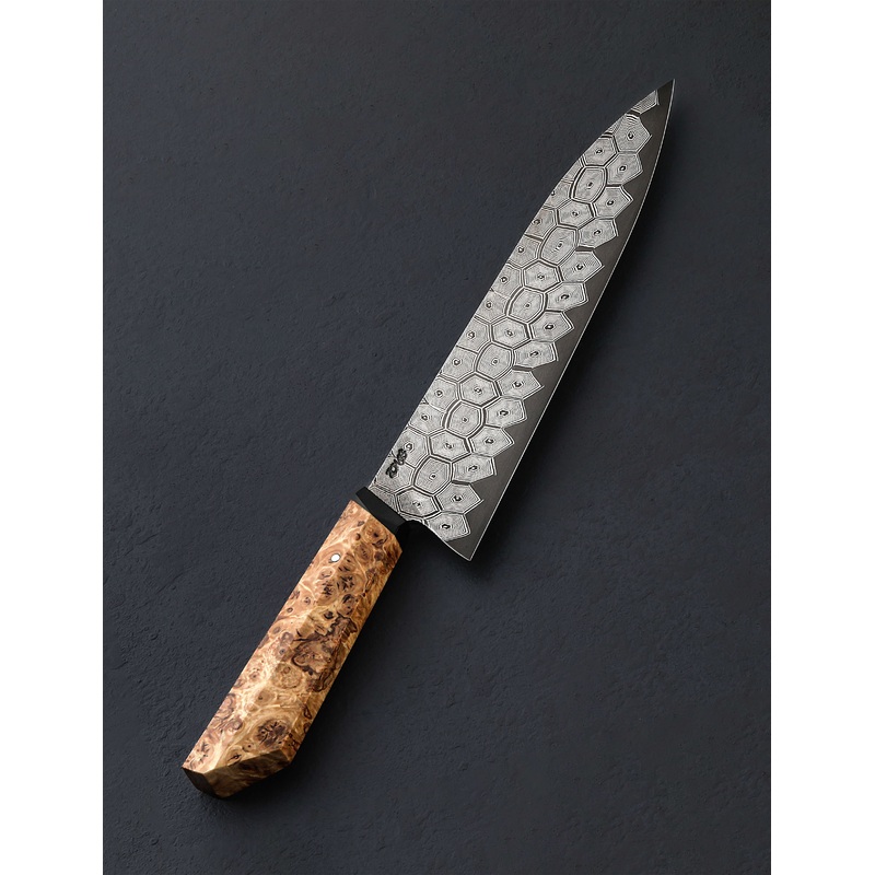 Hex Mosaic Damascus Chef 264mm