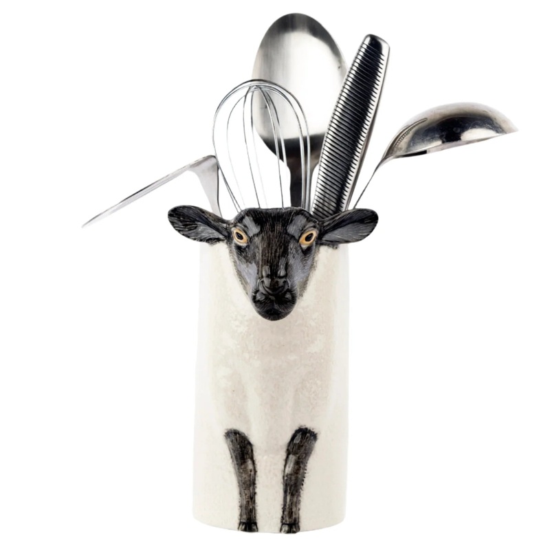 Quail Ceramics Suffolk Black Sheep Utensil Pot