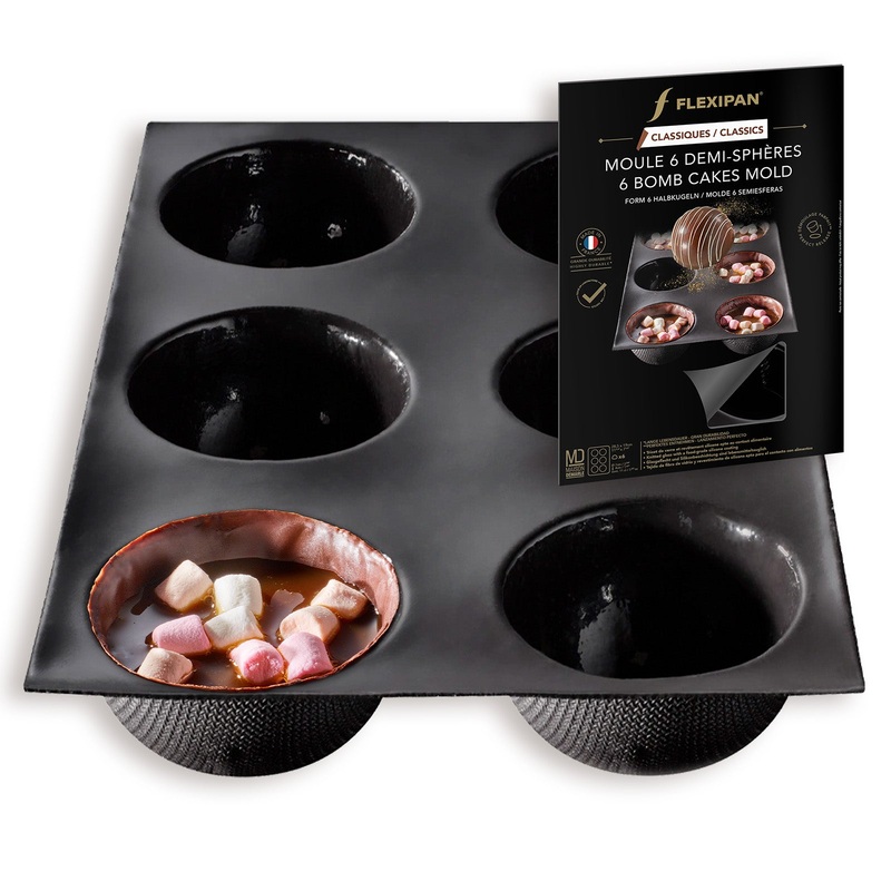 Silpat Flexipan 6 Bomb Cakes Premium Silicone Baking Pan