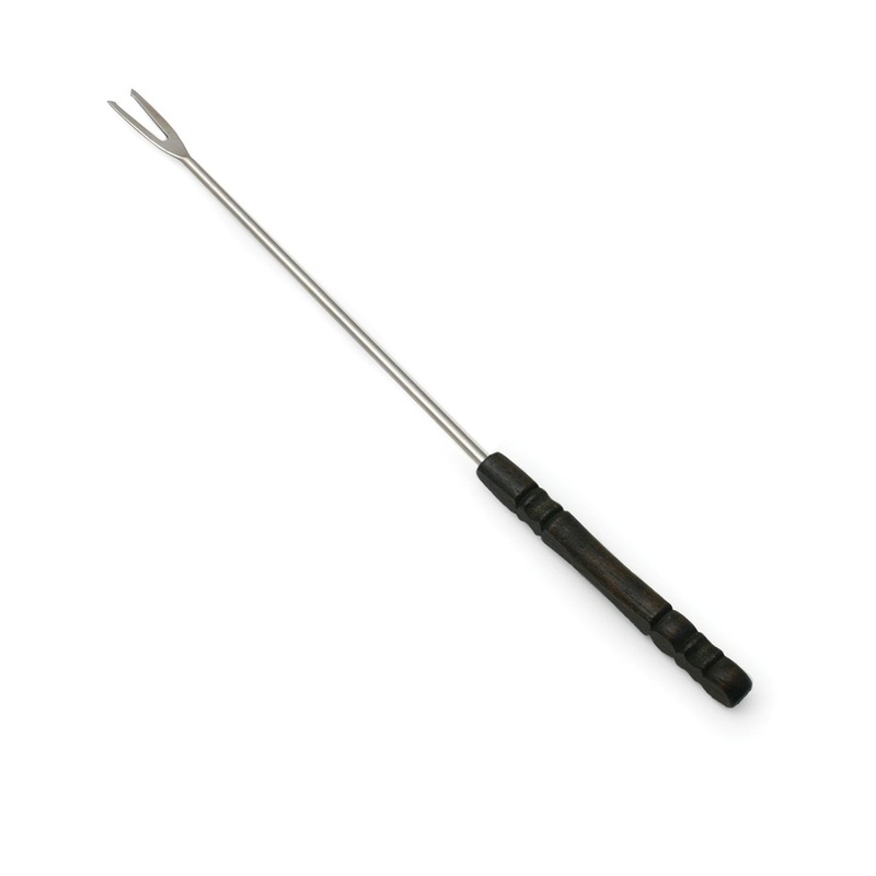 Swissmar Meat Fondue Forks, Dark wood handle, Set  of 6