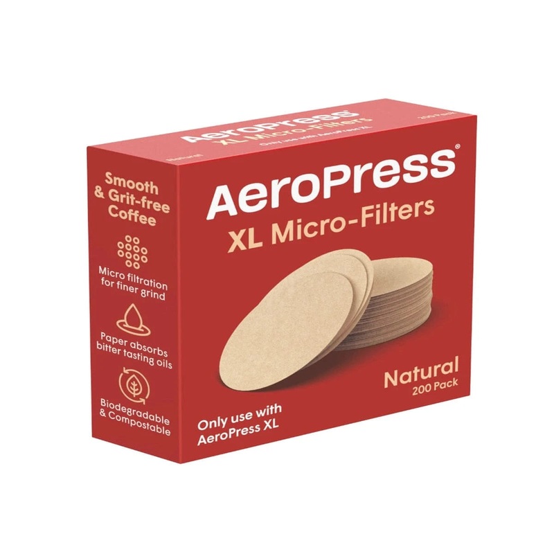 AeroPress XL Natural Micro-Filters (1 Pack, 200 Count)