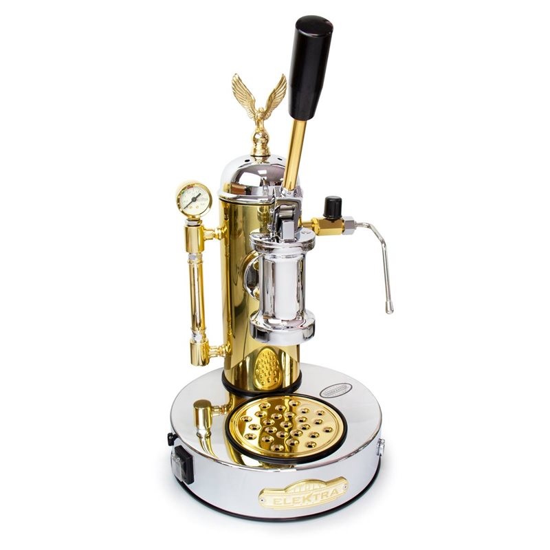 Elektra Micro Casa Leva Espresso Machine 230V Chrome/Brass – S1CO