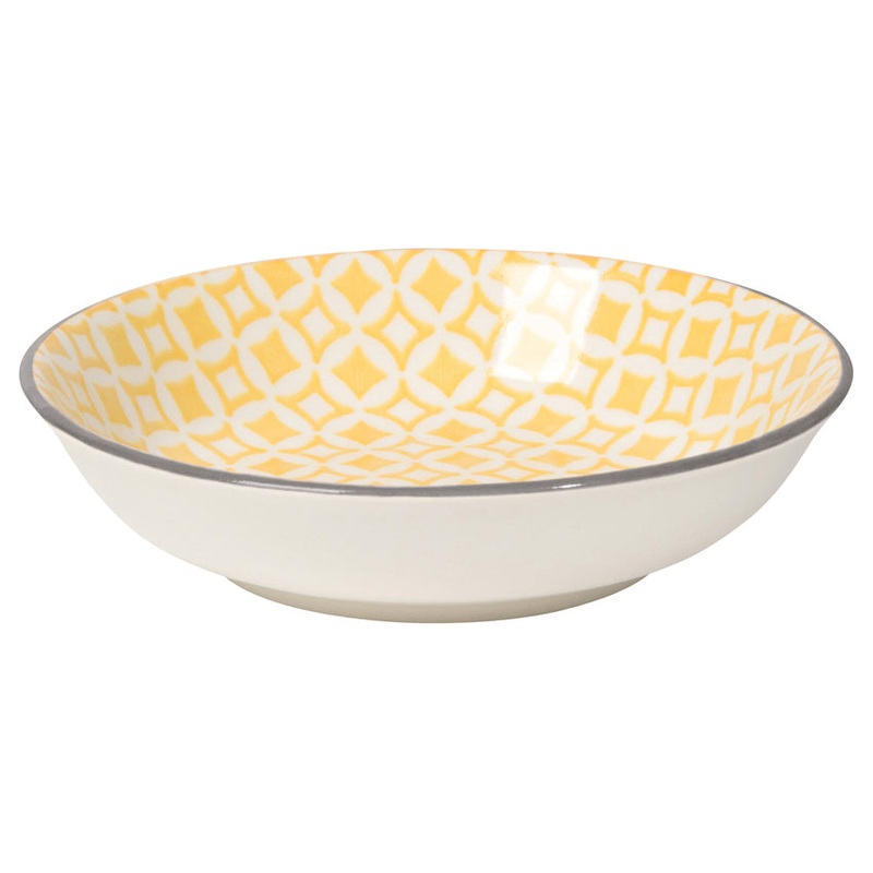 Now Designs Stamped Dipping Bowl – Yellow Diamonds