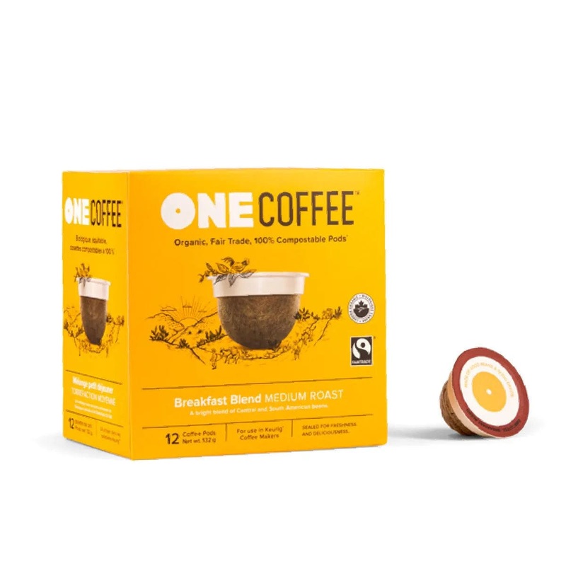 OneCoffee Breakfast Blend Single-Serve Pods (Case of 72)