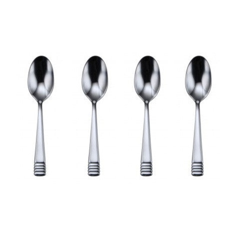 Oneida Culinaria Set of 4 Demitasse Spoons – 4 3/8″ long Stainless Flatware