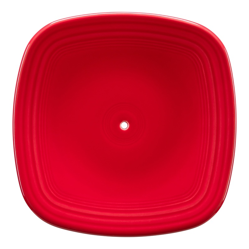 Square Luncheon Plate W/Hole