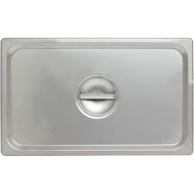 Stainless Steel Anti-Jamming Steam Pan Cover 24 Gauge- Chafing Anti-Jam Steam Table Pan Lid Catering Metal Food Pan Cover for Restaurant Family Events Personal Catering