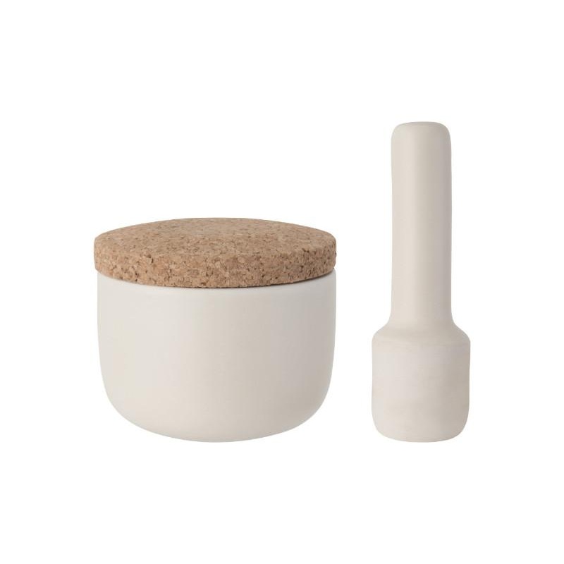 BergHOFF Leo 3Pc 4.25″ Stoneware Covered Mortar and Pestle