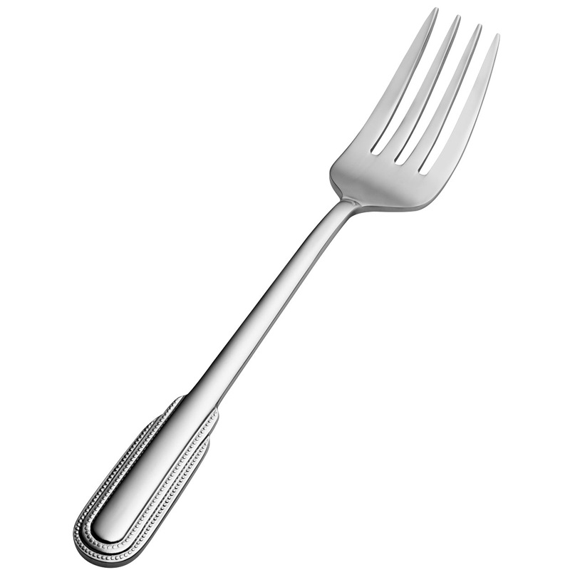 Bon Chef S2407 Empire 7 3/16″ 18/10 Stainless Steel Salad / Dessert Fork – 12/Pack