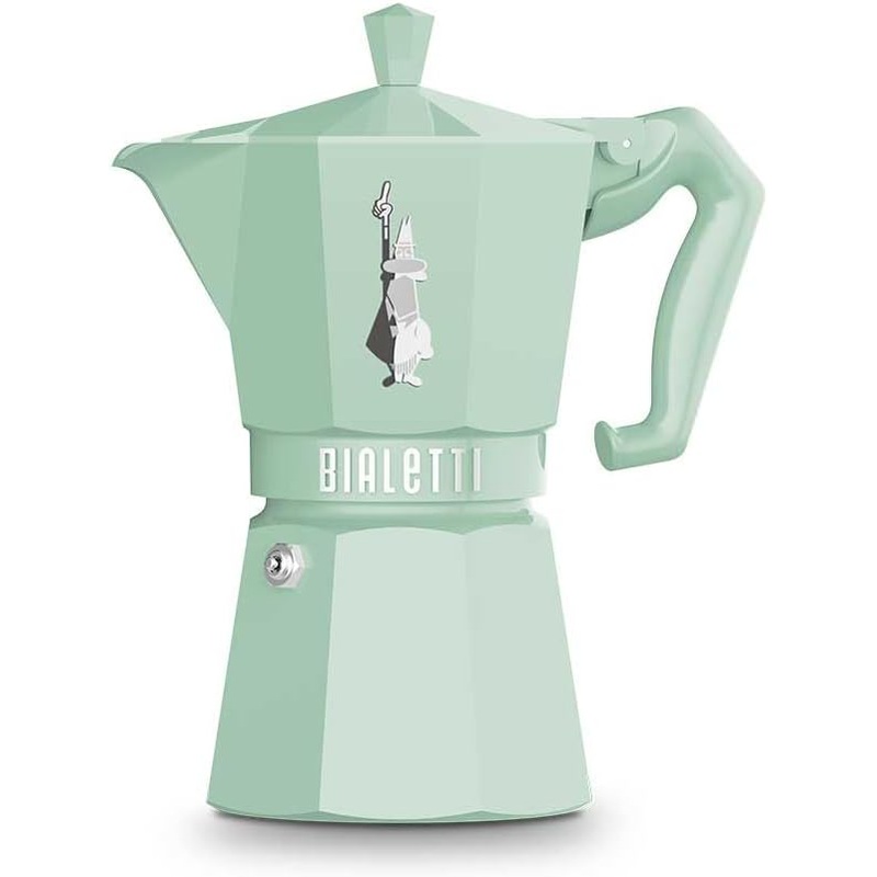 Bialetti Moka Exclusive Stovetop Espresso Maker 3 Cups – Mint