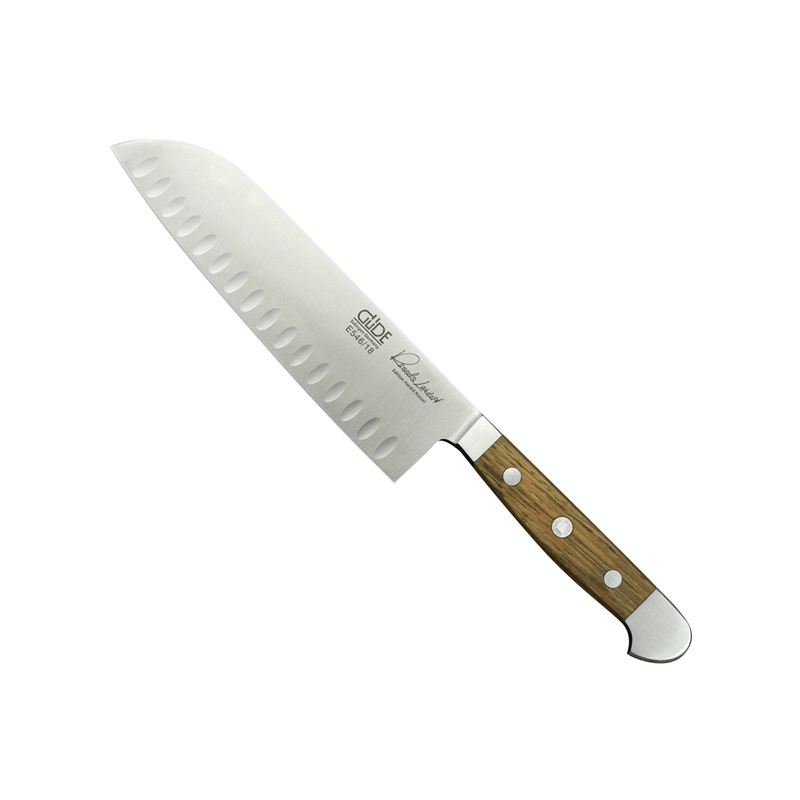 Gde Alpha Barrel Oak Series – 7″ Santoku Knife