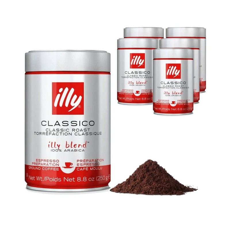 Illy Classico Medium Ground Espresso (Case of 6)