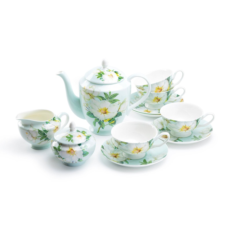 Magnolia Bone China Tea Set