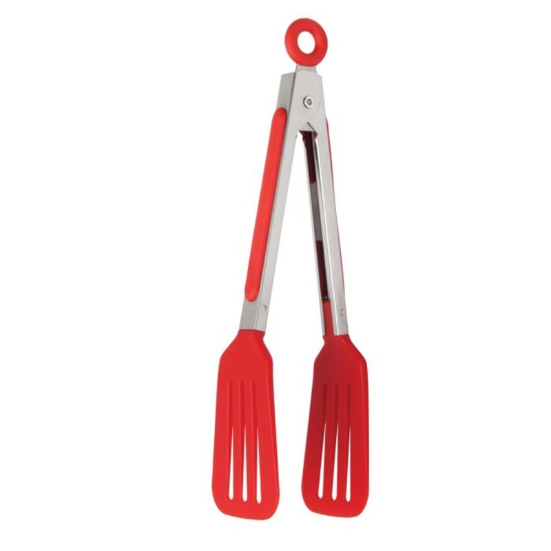 Slotted Flipper Tongs – 8″