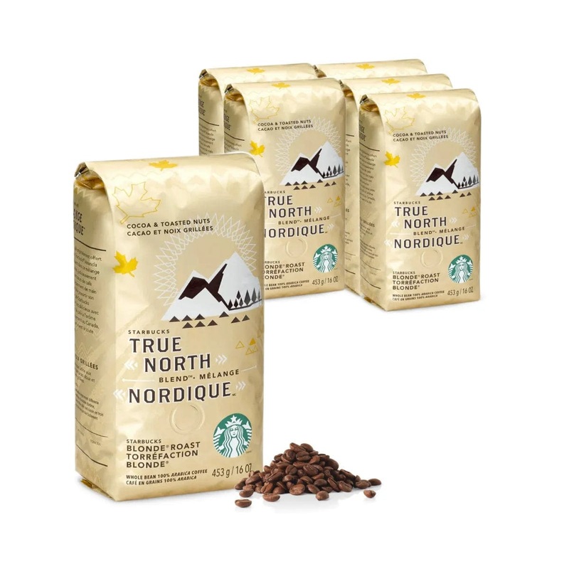 Starbucks True North Blend Coffee Beans (Case of 6x 1lb)