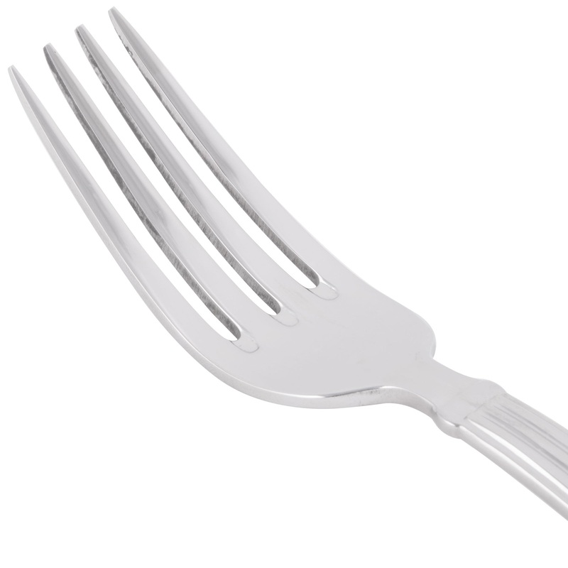 World Tableware 983 030 Aegean 7 1/8″ 18/8 Stainless Steel Extra Heavy Weight Dessert Fork – 12/Pack
