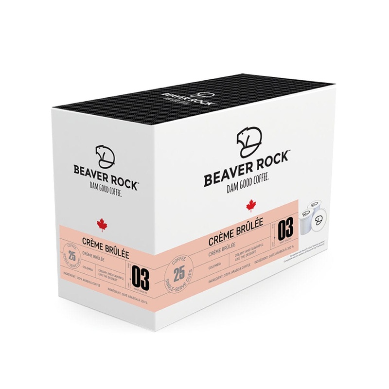 Beaver Rock Crme Brle Single-Serve Coffee Pods (Box of 25)