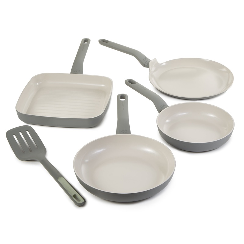 BergHOFF Leo Balance 5Pc Nonstick Ceramic Frying Pan Set with Turner