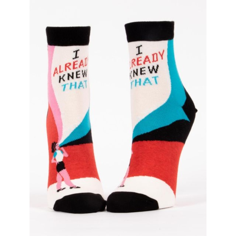 Blue Q Women’s Ankle Socks- I Already Knew That