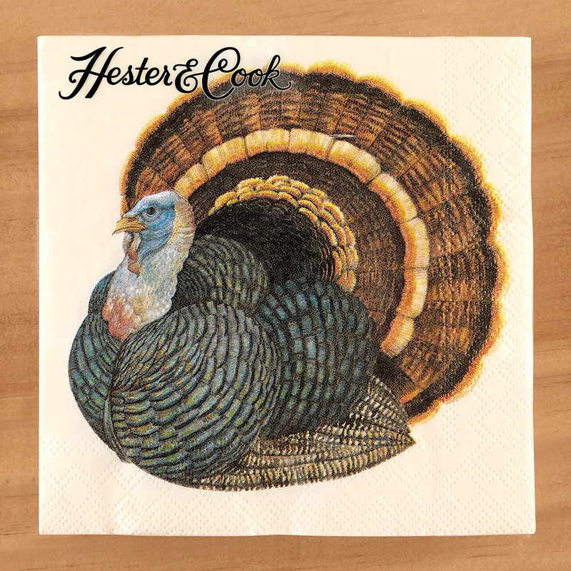 Hester & Cook Heritage Turkey Cocktail Napkins