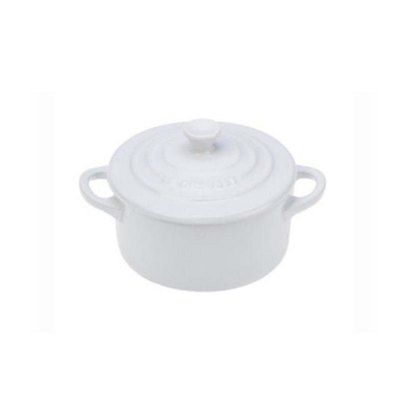 Le Creuset Mini Round Cocotte – White