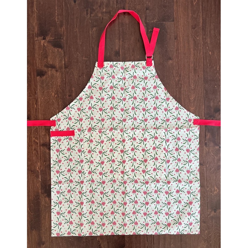 New Wing Studio- Adult Apron Raspberry Ripple