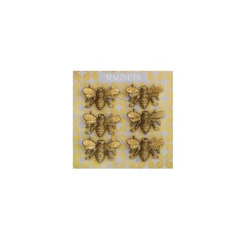Pewter Bee Magnets Set