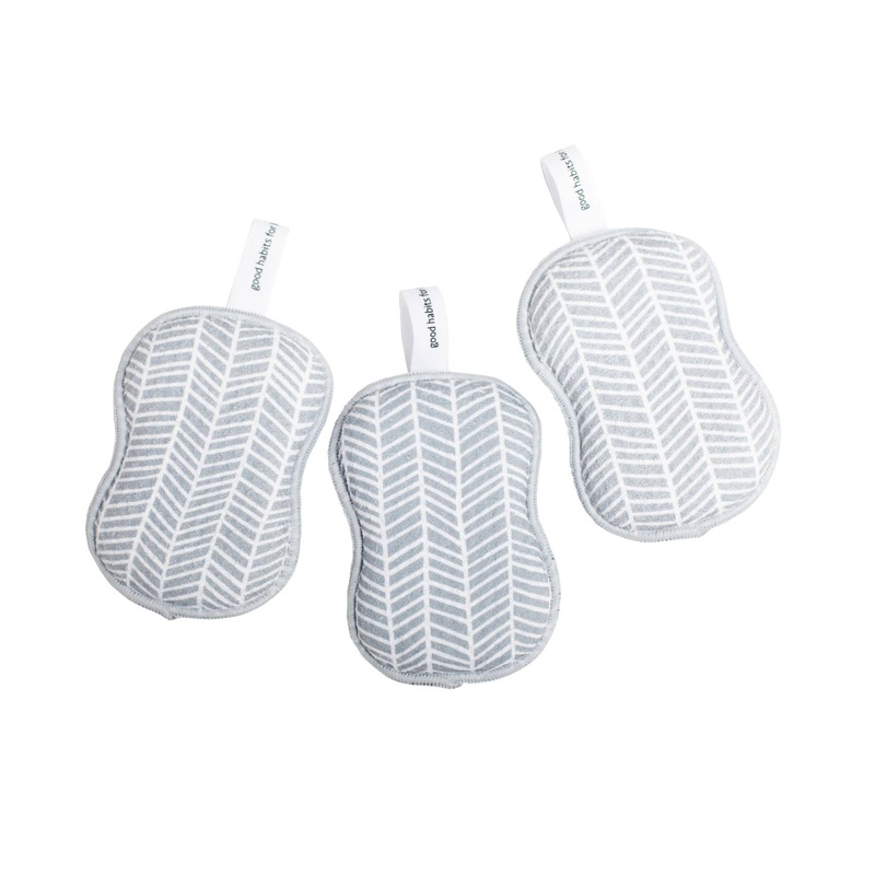 Reusable Sponges (Set of 3) – Grey Branches