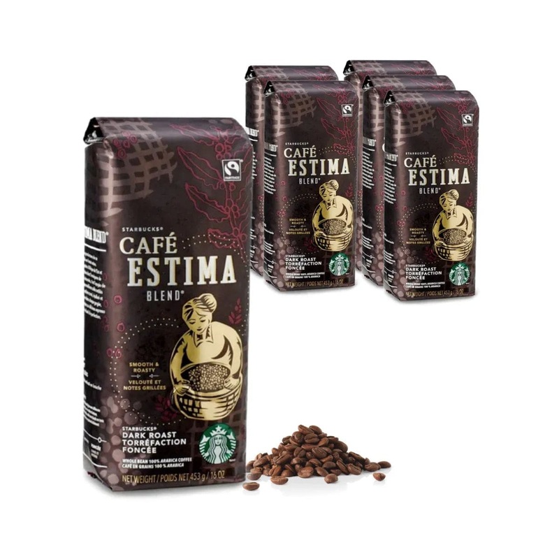 Starbucks Caf Estima Blend Coffee Beans (Case of 6x 1lb)