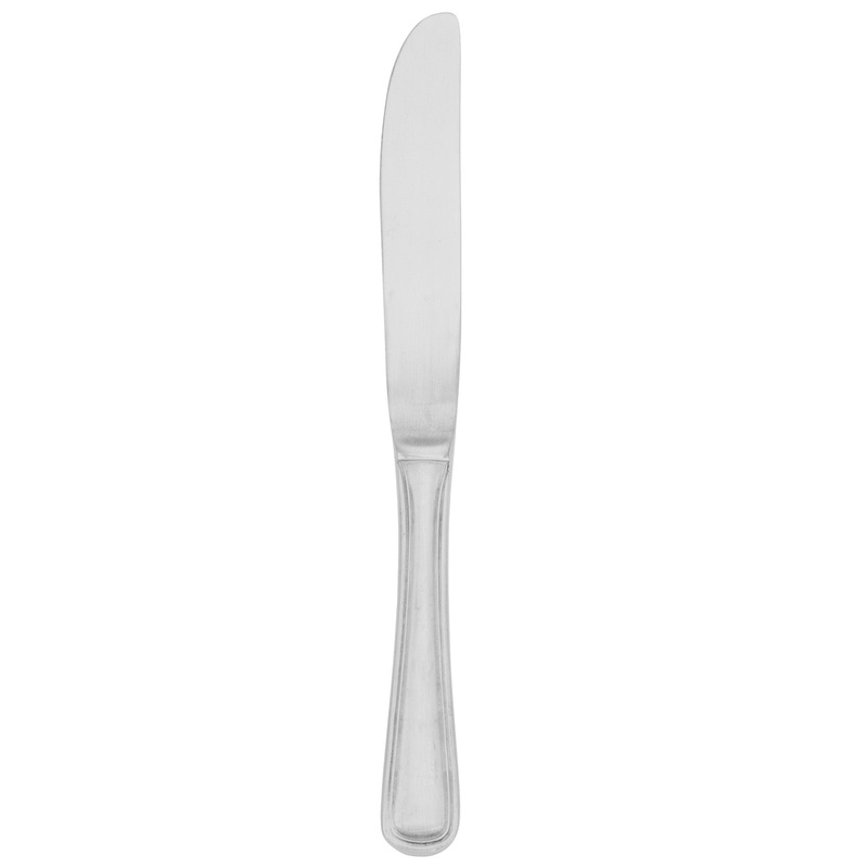 Walco 8111 Napa 7″ 18/10 Stainless Steel Extra Heavy Weight Solid Handle Butter Knife – 12/Pack