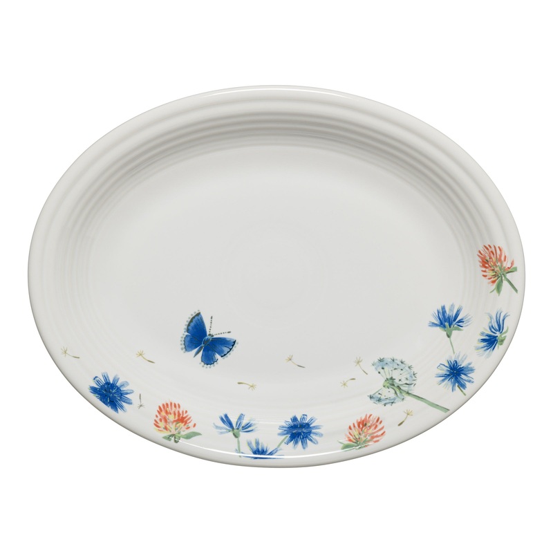 Breezy Floral 11 5/8 Inch Medium Oval Serving Platter