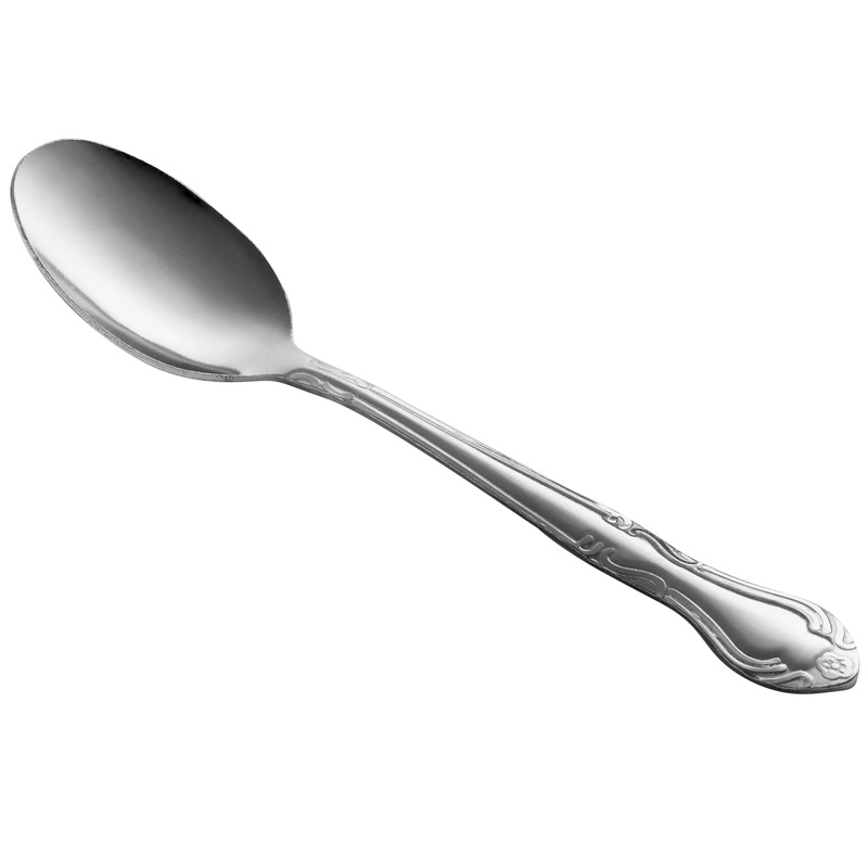 Choice Bethany 6 1/8″ 18/0 Stainless Steel Teaspoon – 12/Pack