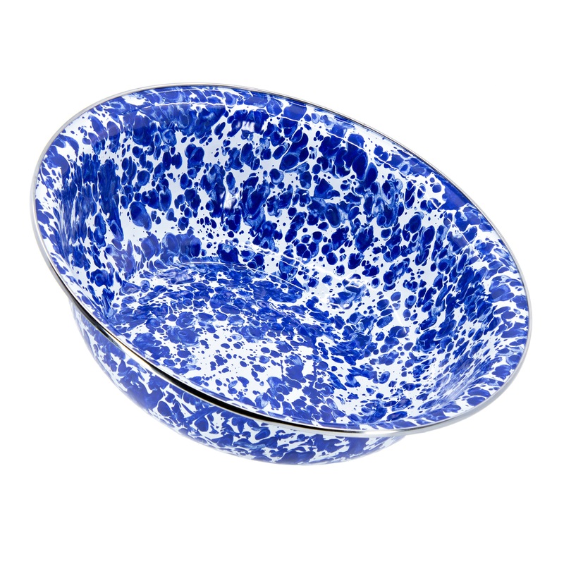 Cobalt Swirl Serving Bowl