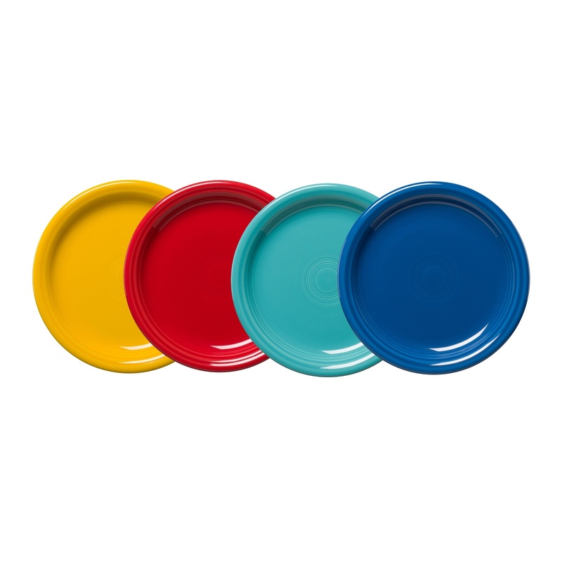 Vibrant Bistro Coupe 7 1/4 Inch Salad Plate, Set of 4