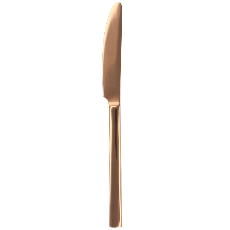 Walco RG0945 Semi 9″ 18/10 Rose Gold Stainless Steel Extra Heavy Weight Dinner Knife – 12/Pack