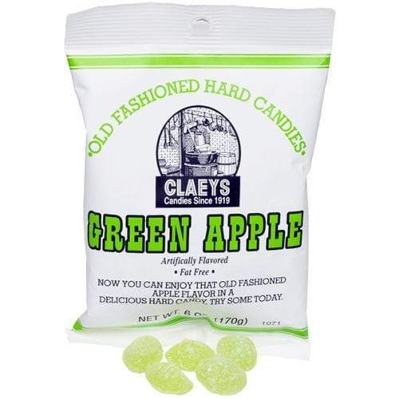 Claey’s Green Apple Hard Candy 6 oz