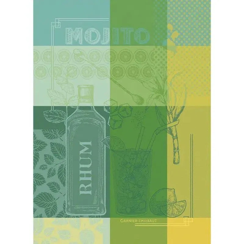 Garnier Thiebaut Mojito Menthe Jacquard Kitchen Towel