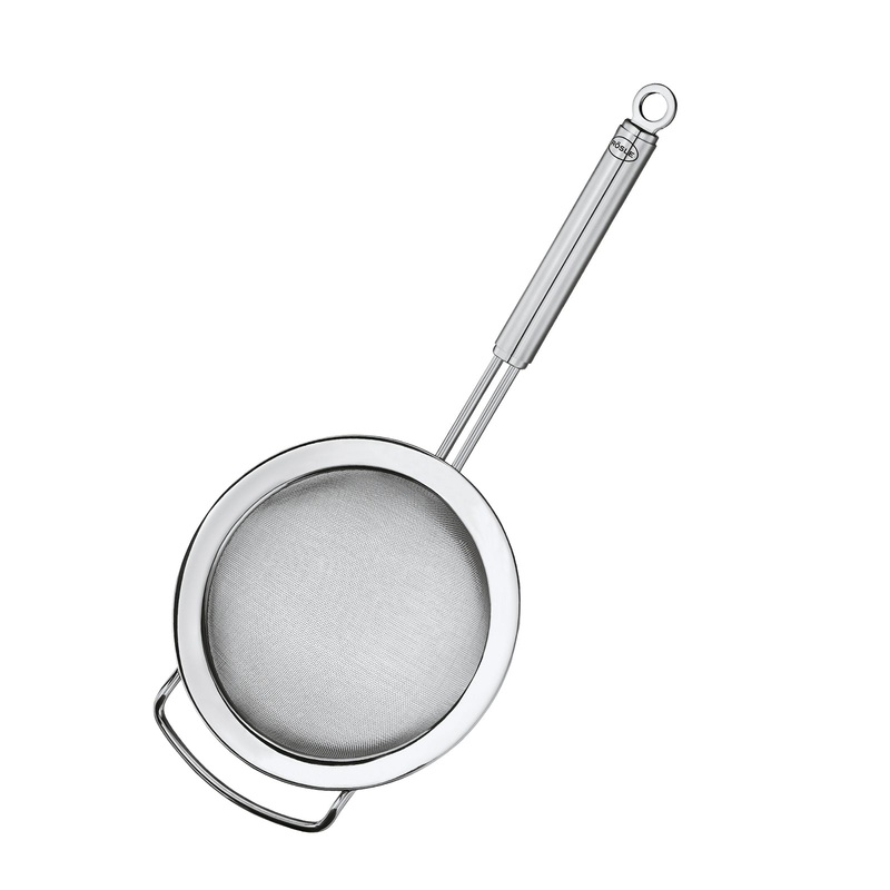 Rosle 6.3-Inch Fine Mesh Kitchen Strainer  Stainless Steel with Round Handle