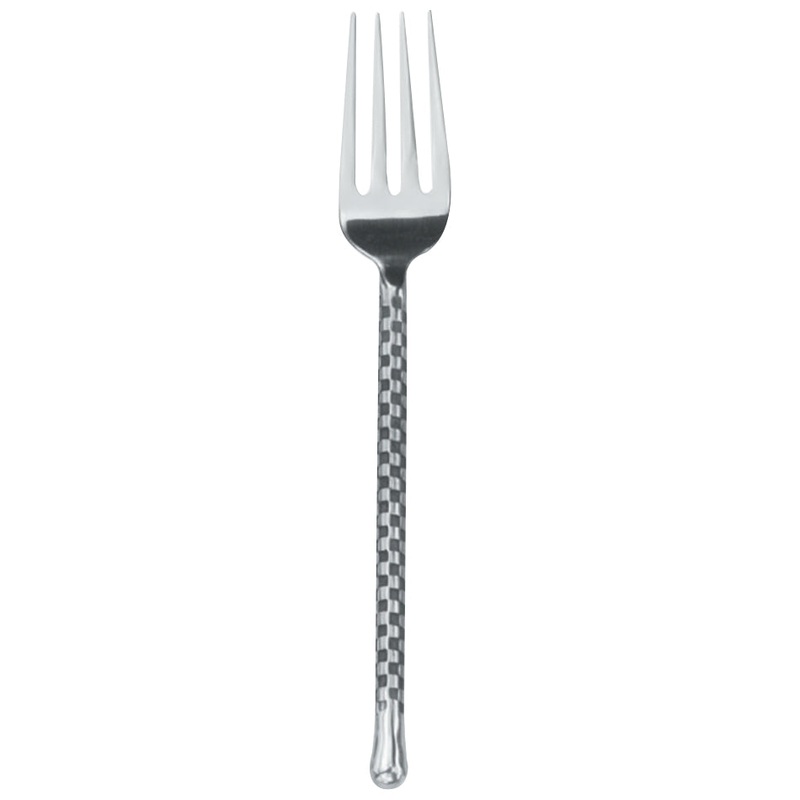 Walco CHAR06 Charred 7 5/8″ 18/10 Stainless Steel Extra Heavy Weight Salad Fork – 12/Pack