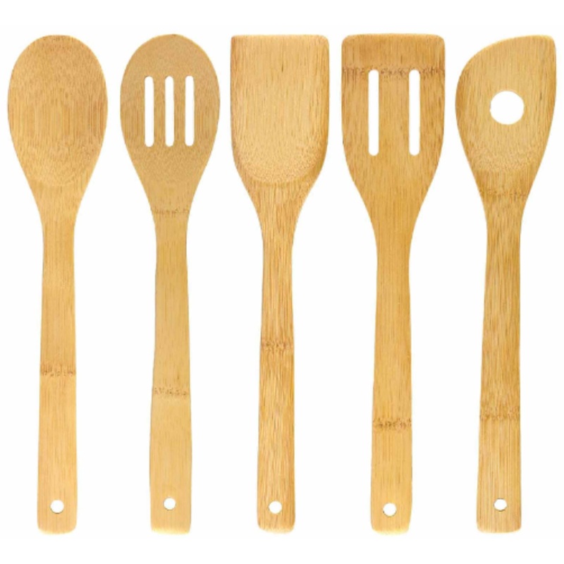 5 Piece Bamboo Kitchen Utensil Set by Totally Bamboo